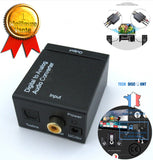 TD® Convertisseur 3.5 mm Audio digitale (Toslink et Coaxial) à analogue (Cinch)