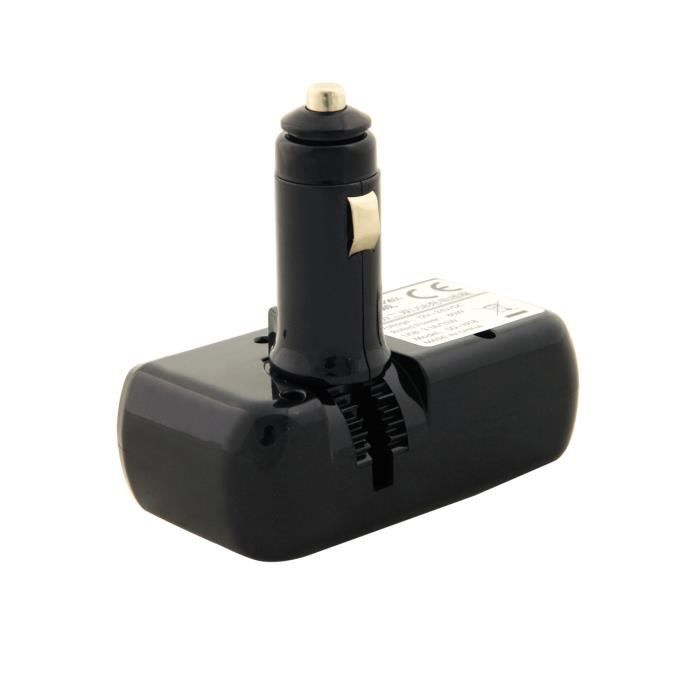 TD® Multiprise allume-cigare double prise 2 prises + prise USB recharg –