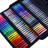 Stylo gel stylo aquarelle 240 pièces ensemble 120 couleurs surligneur stylo flash peinture coloriage bricolage peinture art e