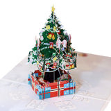 Carte de voeux de Noël 3D Impression couleur Arbre de Noël en trois dimensions Bénédiction et Thanksgiving Petite carte