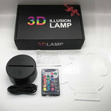 INN® Stunt moto 3D  lumière  siège  noir  coloré  tactile  télécommande LED lumière visuelle acrylique cadeau 3D petite lampe de tab