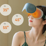 TD® Masque oculaire à vapeur pour appareil de massage des yeux, compresse chaude rechargeable, protège les yeux et soulage la fatigu