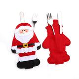 TD® Ensemble de couverts de Noël Fournitures de Noël sac à couverts ensemble de couverts fournitures de décoration de Noël 3 paquets