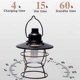 TD® Lampe suspendue camping en plein air tente lampe camp multi-fonction lampe de cheval alimentation externe lampe d'éclairage port