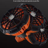 TD® Ventilateur de camping en plein air portable USB charge petit ventilateur tente de camping pêche éclairage ventilateur lumière