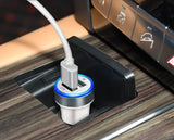 TD® Chargeur de Voiture/ LED USB Dual 2 Adaptateur Port / Prise Chargeur voiture pour iPhone - Samsung - HTC