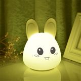 TD® Expression lapin animal cadeau LED mignon Veilleuse avec silicone meilleurs enfants cadeau    gh3130