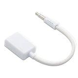TD® Câble USB de voiture femelle OTG audio de voiture MP3 3.5 vers câble de conversion audio Câble AUX de voiture