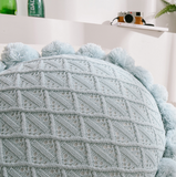 Oreiller Simple laine à tricoter coussin boule salon canapé oreiller siège de bureau dossier sieste oreiller chambre oreiller