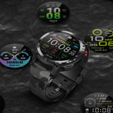 TD® Montre intelligente 1,6 pouces Bluetooth Call Music Podomètre de sports de plein air à trois épreuves 3ATM Étanche