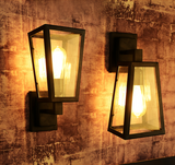 TD® Applique murale led applique chambre rétro applique murale café restaurant créatif applique murale intérieure applique trapézoïd