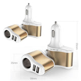 TD® Chargeur de voiture double USB allume-cigare un pour deux tête de chargement de téléphone portable multifonction rapide brancher
