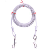 Corde de chaîne de fer à double extrémité un à deux fournitures pour animaux de compagnie corde fixe, corde de traction en ar