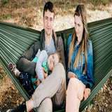 TD® Extérieur double anti-renversement camping adultes enfants balançoire intérieur dormir maison dortoir suspendu chaise camping ha