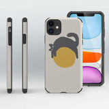 TD® Art de chaton peint à la main pour étui de téléphone portable Apple iPhone12 charmant Coque de téléphone en silicone