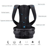TD® Correcteur de posture dos Taille M Épaule Lombaire Soutien Ceinture De Soutien Réglable Adulte Corset Posture Correction Ceintur