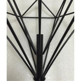 TD® Lustre industriel en forme de cage décoration intérieur tendance et moderne 3D pour chambre ou salon salle à manger couleur noir