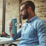 TD® Bouteille d'eau pliante portable en plein air de qualité sportive mode anti-chute étanche bouteille d'eau douce de grande capaci