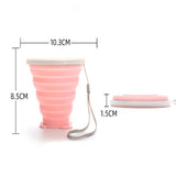 TD® Tasse à eau pliable voyage hommes et femmes portable extérieur rince-bouche verre compression tasse télescopique silicone pliant