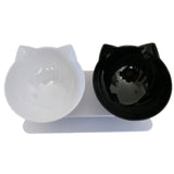 TD® Bol pour chat double bol bol pour animaux de compagnie en plastique antidérapant eau potable double bol anti-renversement
