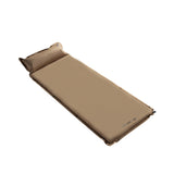 TD® Coussin de couchage de camping en plein air coussin auto-gonflant en daim simple avec coussin d'oreiller