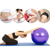 TD® 65cm exercice yoga swiss ball anti-éclatement+ violet ，Exercice de pompe à air de boule de yoga d'aérobic de santé