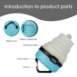 TD® Nouvelle lanterne de camping Portable LED Randonnée Veilleuse Lampe de poche Collapsable  Lampe Veilleuse pour Eclairage Externe