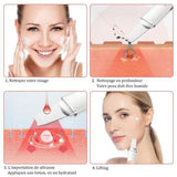 TD® Ultrasons Visage Cleaner SScrubber Nettoyage de l'acné Enlèvement du Visage Ultrasons Vibration Peeling Machine de Massage