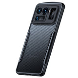 TD® Coque de téléphone portable anti-chute en fibre de carbone adaptée à la dissipation thermique anti-empreintes digitales Xiaomi 1