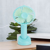 TD® Mini ventilateur à main portable charge silencieuse support de téléphone portable dessin animé de bureau petit ventilateur à mai