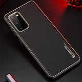 TD® Coque de téléphone Samsung Galaxy S20+ Coque de téléphone anti-collision Couverture de bord doré galvanisé