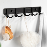 Porte-manteau crochet espace aluminium double crochet noir chambre cuisine salle de bain arrière crochet clé nordique rangée