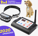 TD® Clôture électronique pour animaux de compagnie Dispositif de dressage  chiens deux-en-un Bouchon anti-aboiement Clôture électron