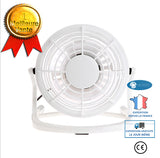 INN® Mini ventilateur de bureau USB petit refroidissement silencieux de table portables alimentés par USB Blanc