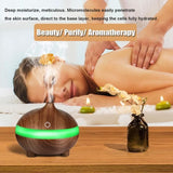 TD® Humidificateur D'air diffuseur d'arôme Air LED 7 Couleurs - Traitement d'air Humide Créative Vase à Fleurs