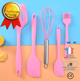 TD®  Lot de 5 Ensemble Ustensiles de cuisine alimentaire barbecue silicone BROSSE ALIMENTAIRE