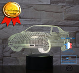 TD® Décoratif USB Voiture 7 Couleurs Télécommande Illusion Optique Veilleuse 3D Visualisation Tableau Bureau Lampes 3D Glow  BJ95218