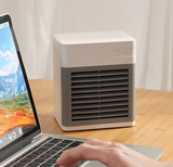 INN® Mini Ventilateur Climatiseur 3 Vitesses Purificateur d'air USB Rechargeable - Blanc