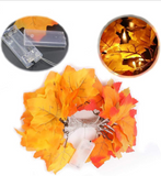 TD® Guirlande lumineuse LED Simulation feuille d'érable 10 LED 2M