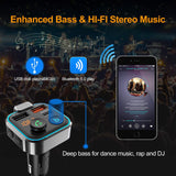 TD® BT23 voiture MP3 bluetooth lecteur mains libres appel U disque clé à cinq voies musique rythme transmetteur fm est largement uti