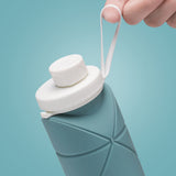 TD® Bouteille de sport silicone pliante tasse à eau en plein air portable équitation voyage télescopique été grande capacité 600 ml