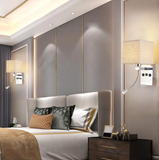 TD® Applique murale simple lampe de chevet de chambre de chargement USB créative nordique
