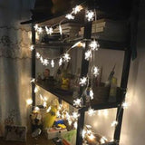 TD® Guirlande Lumineuse LED de Noël Fleur de neige Blanc Chaud Éclairage Lumières Décoratives pour Fête Noël Nouvel an 3M 20LED