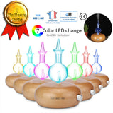 TD® diffuseur huiles essentielles electrique humidificateur maison parfum bois grande capacité ioniseur naturel aromathérapie