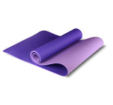 TD® Tapis De Yoga Antidérapant Bicolore Tpe De 6 Mm Tapis De Sport Tapis De Gymnastique De Fitness À La Maison Sans Goût 183X61Cm Vi