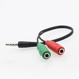 Câble Adaptateur  Stéréo Audio Micro Y Câble Adaptateur [ 1 x jack 3,5 mm Mâle vers 2 x 3,5 mm Femelles ]