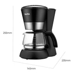 TD® Ménage petite cafetière goutte à goutte cafetière de bureau machine américaine isolation thermique automatique thé cafetière