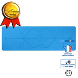 TD® Tapis Yoga -Tapis De Sport Fitness a La Maison -Tapis de Pilates,Poids léger,Antidérapant 183 * 61 * 0,6 cm bleu