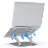 Support pour ordinateur portable Alliage d'aluminium Support pour ordinateur portable Pliage Levage Dissipation thermique Rad