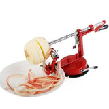 TD® Éplucheur de pommes trois-en-un avec manivelle - Éplucheur de fruits multifonctionnel - Accessoire de cuisine